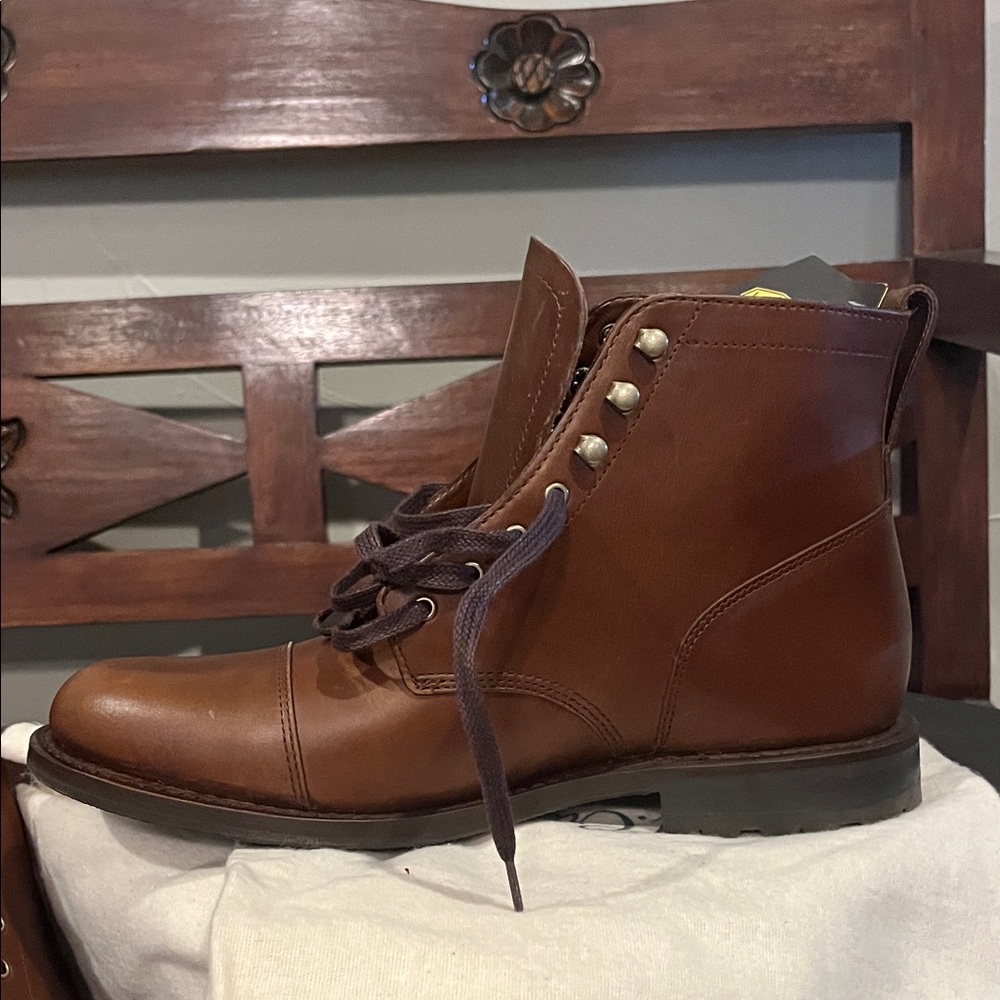 NWT J. Crew Kenton Leather Cap Toe Boot. Size 9.5 - Picture 9 of 14